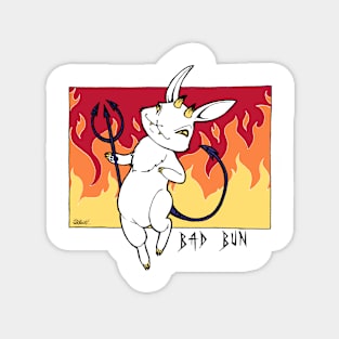 Bad Bun - Devil Bunny on your Shoulder Sticker